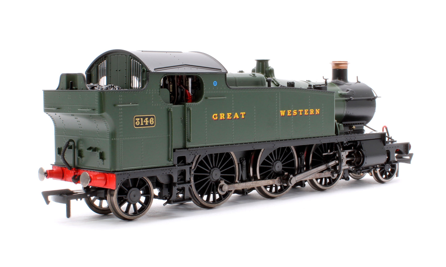 Large Prairie 3146 GWR Green Great Western Steam Locomotive - DCC Fitted