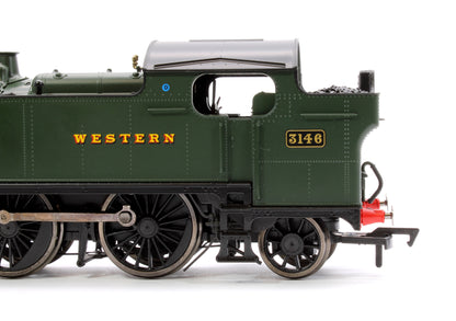 Large Prairie 3146 GWR Green Great Western Steam Locomotive