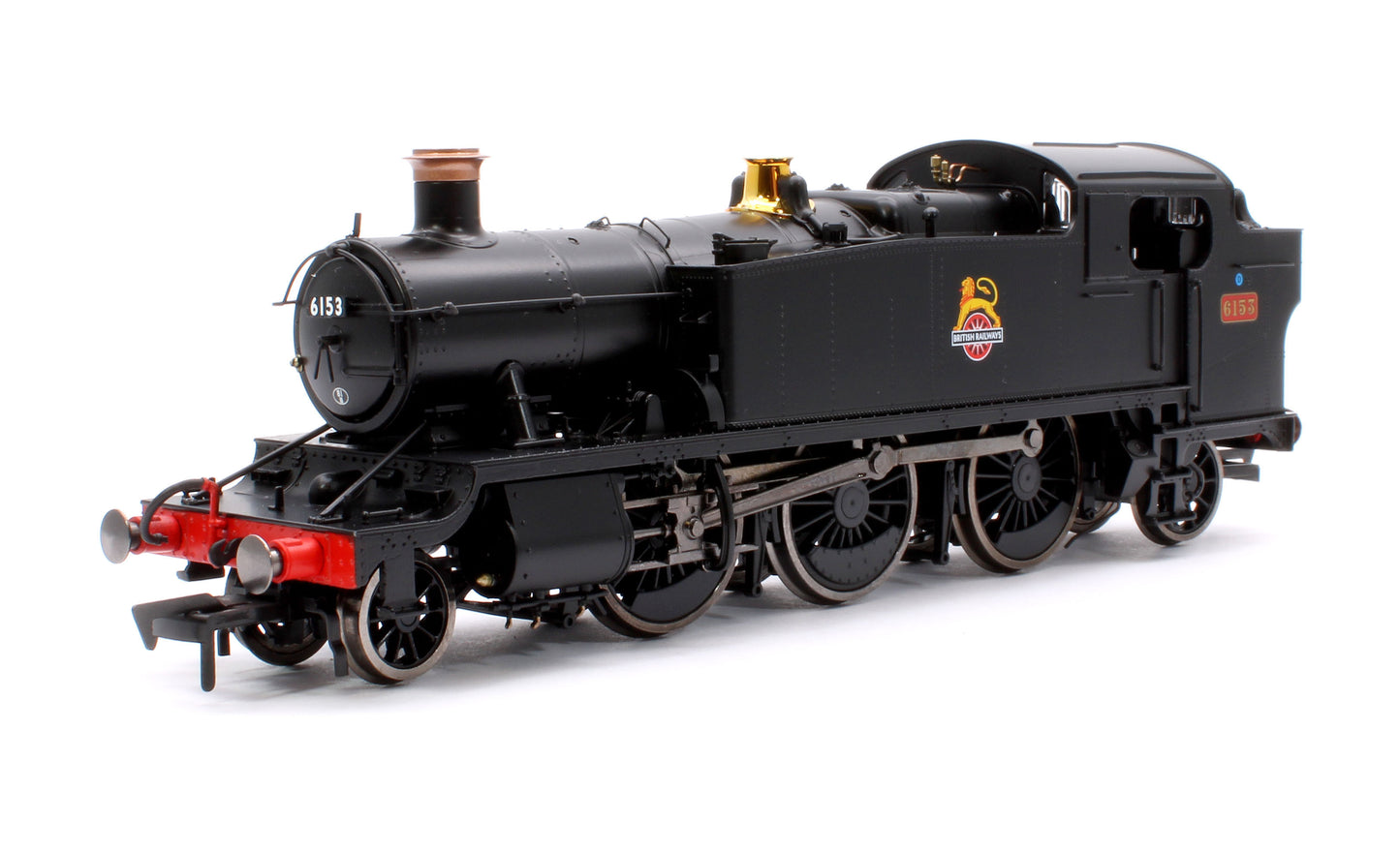 Large Prairie 6153 BR Black Early Crest Steam Locomotive - DCC Fitted