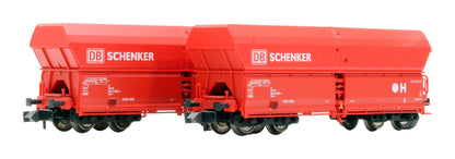 Pre-Owned 852318 Fleischmann N Gauge Pack of 2 Self Unloading Hopper Wagons