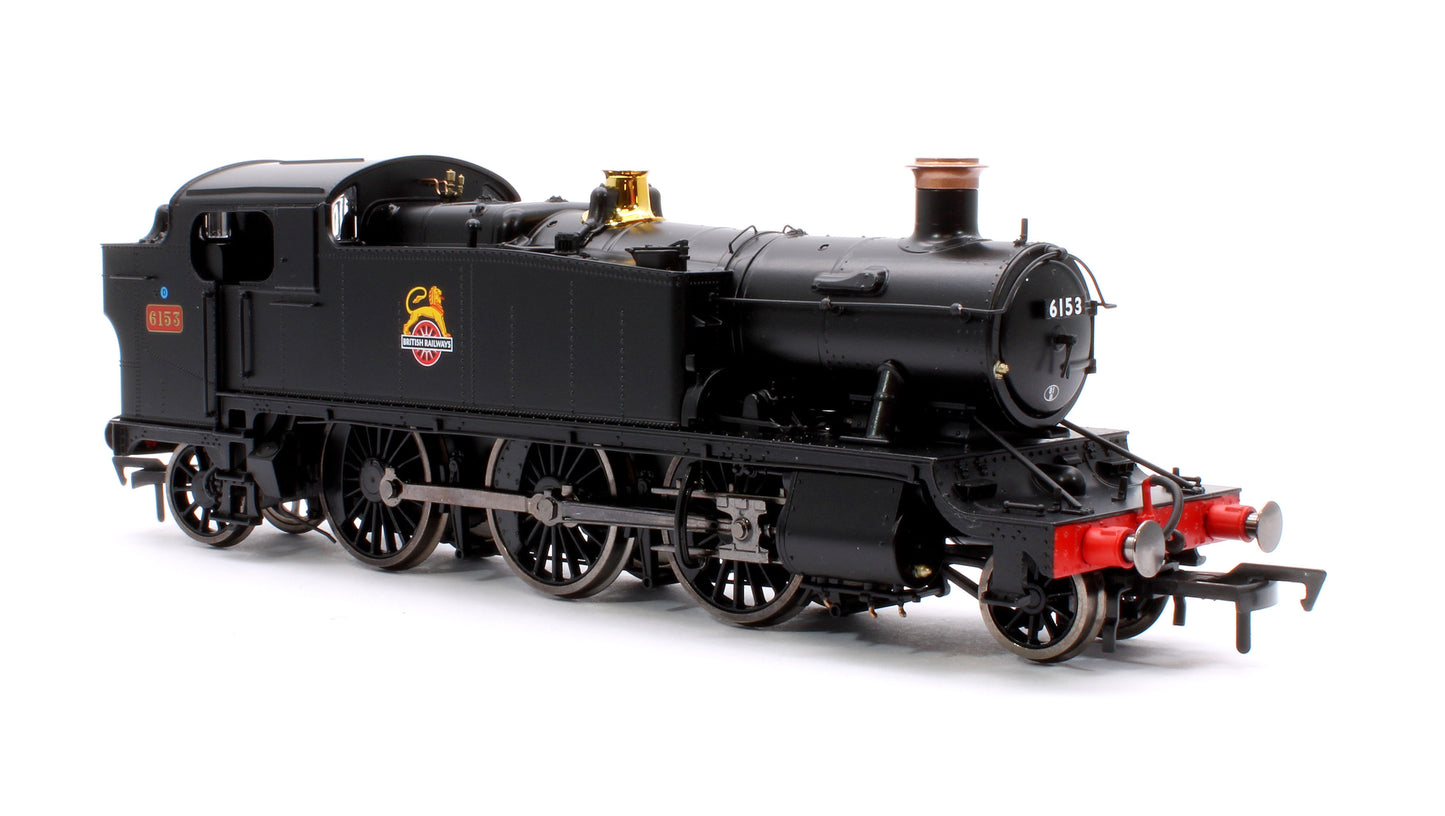 Large Prairie 6153 BR Black Early Crest Steam Locomotive - DCC Fitted