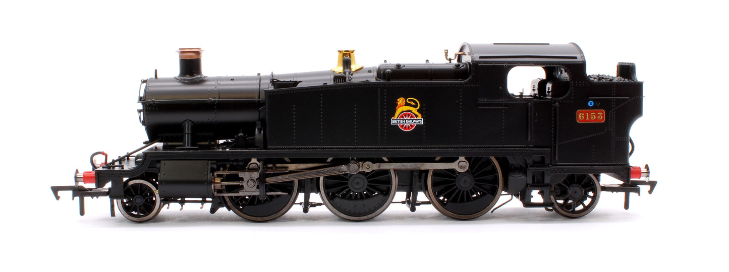 Large Prairie 6153 BR Black Early Crest Steam Locomotive - DCC Fitted