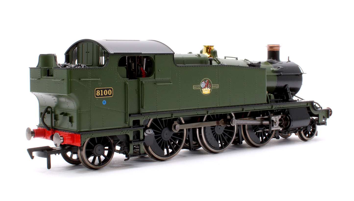 Large Prairie 8100 BR Green Late Crest Steam Locomotive