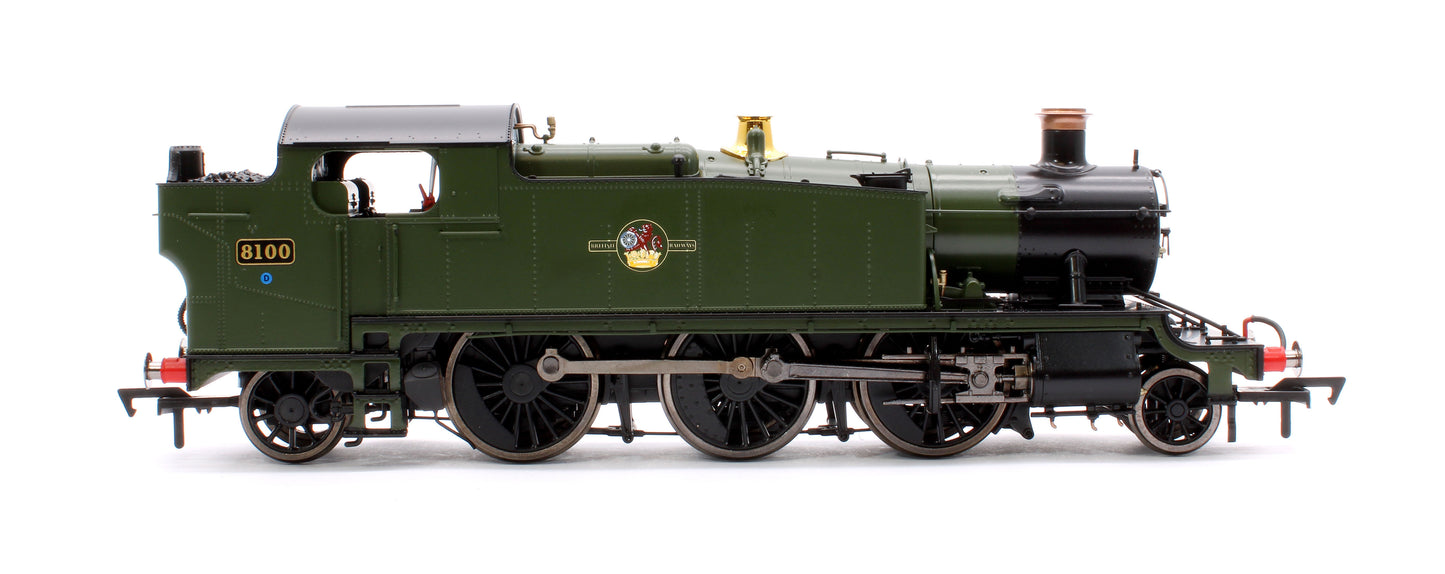 Large Prairie 8100 BR Green Late Crest Steam Locomotive