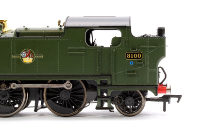 Large Prairie 8100 BR Green Late Crest Steam Locomotive - DCC Fitted