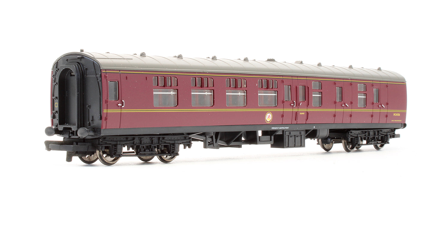 Pre-Owned BR Maroon MK1 Brake Coach 'M34106'