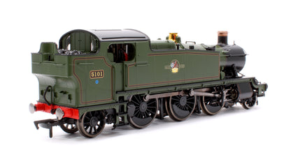 Large Prairie 5101 Lined BR Green Late Crest Steam Locomotive