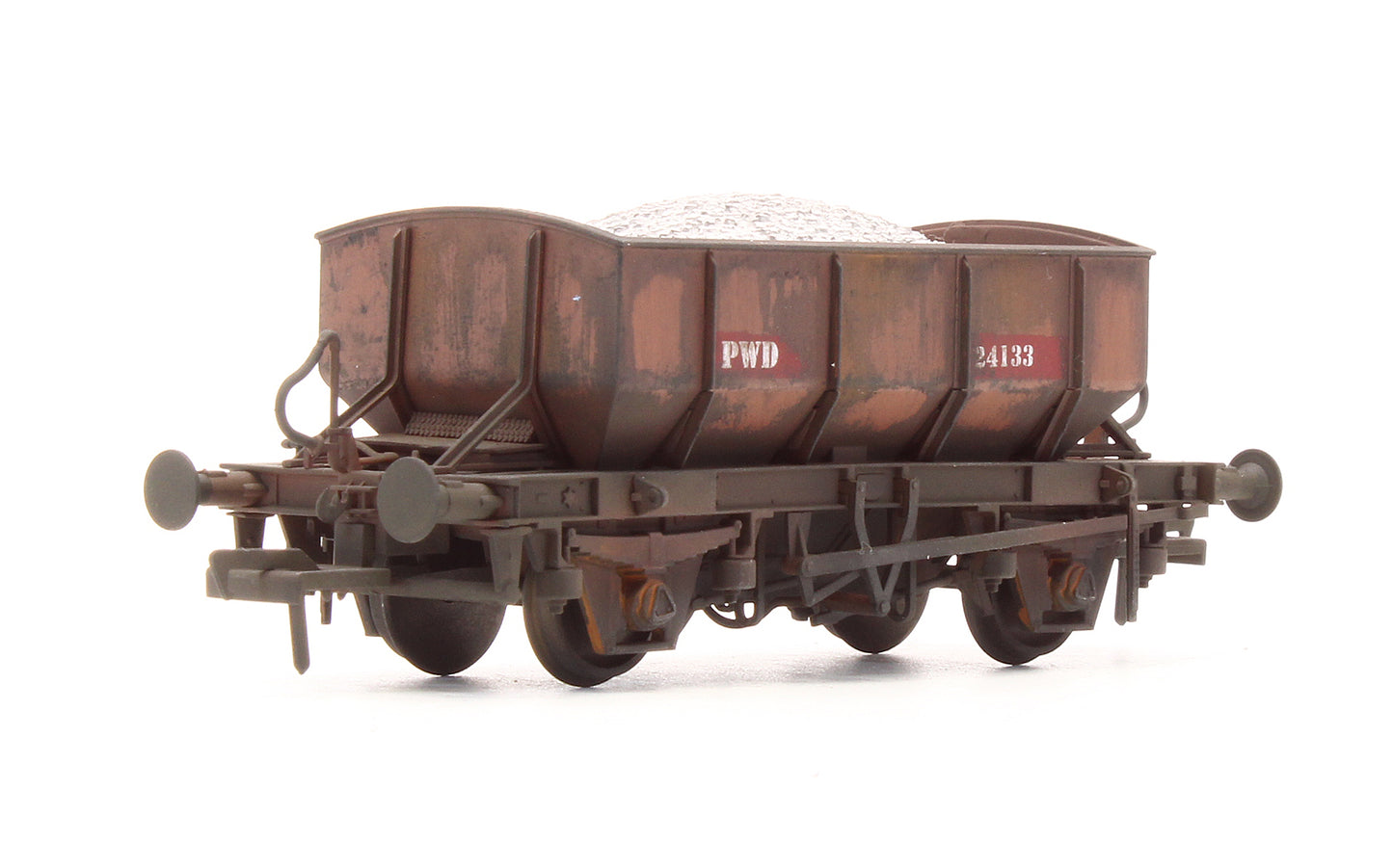 Pre-Owned IRM1002 CIE / IR Ballast Hopper Wagon - 3 Pack - Custom Weathered