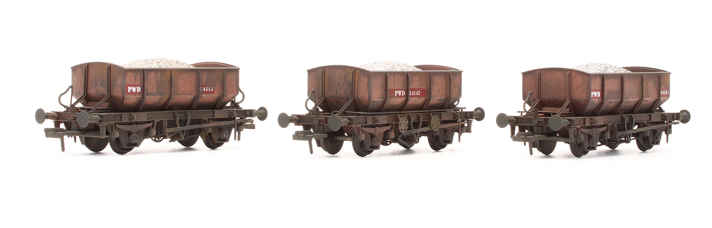 Pre-Owned IRM1003 CIE / IR Ballast Hopper Wagon - 3 Pack - Custom Weathered