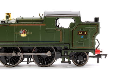 Large Prairie 5101 Lined BR Green Late Crest Steam Locomotive - DCC Fitted