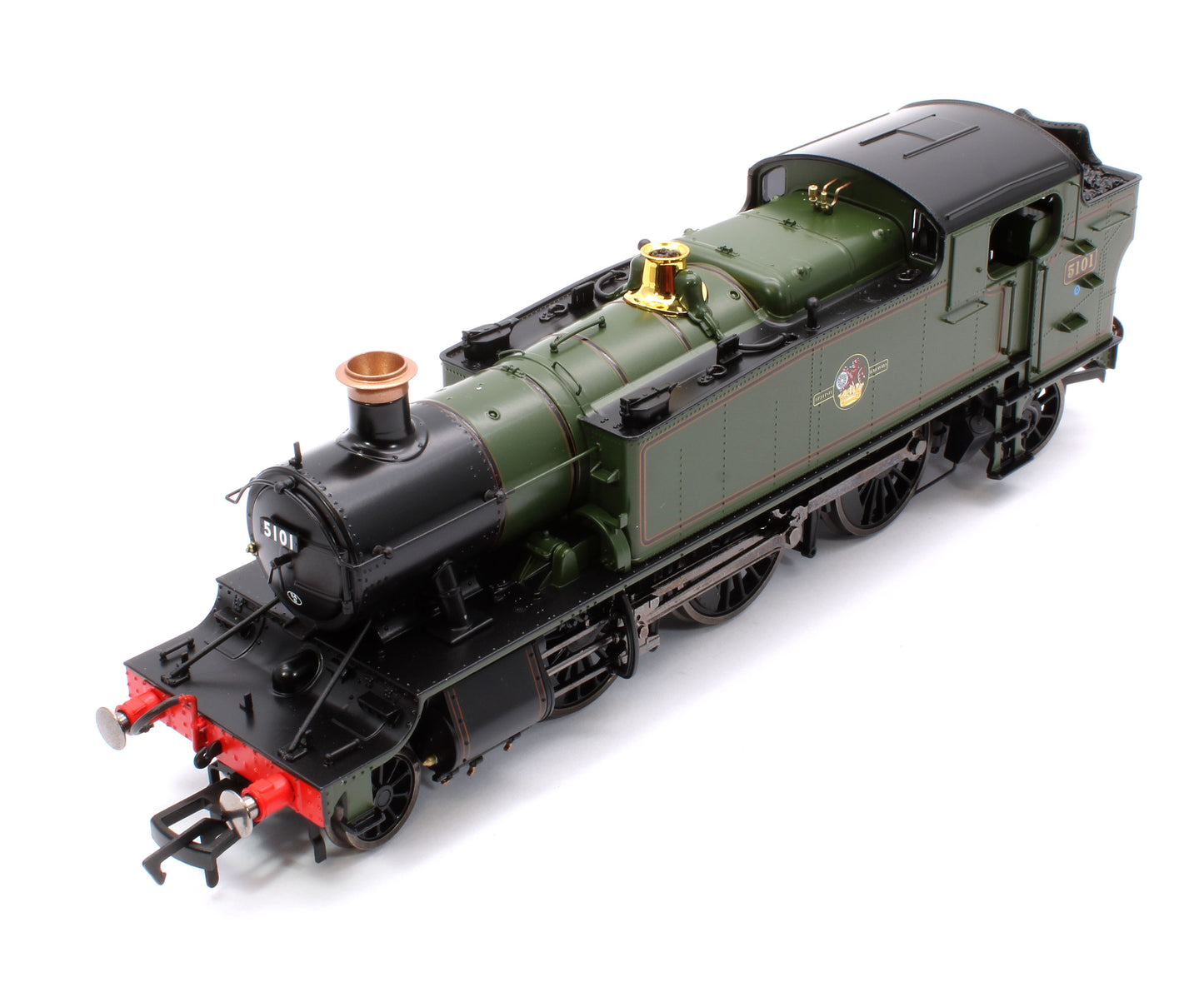 Large Prairie 5101 Lined BR Green Late Crest Steam Locomotive - DCC Sound