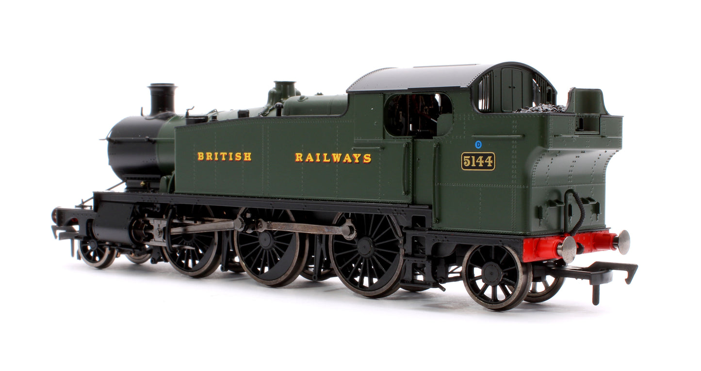 Large Prairie 5144 GWR Green British Railways Steam Locomotive - DCC Fitted