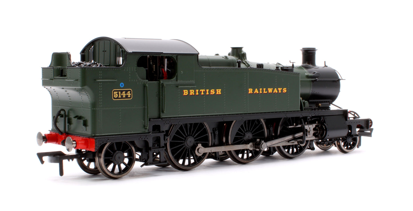 Large Prairie 5144 GWR Green British Railways Steam Locomotive - DCC Fitted