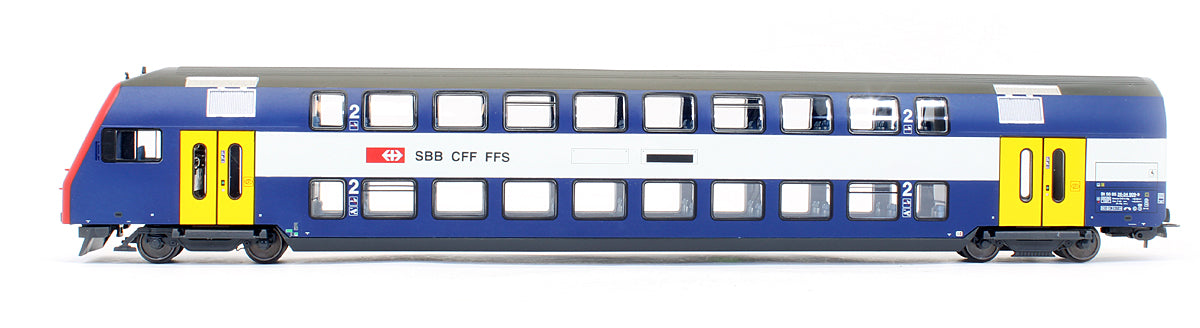 Pre-Owned Set Of 2 SBB CFF FFS Double Deck Passenger Cars