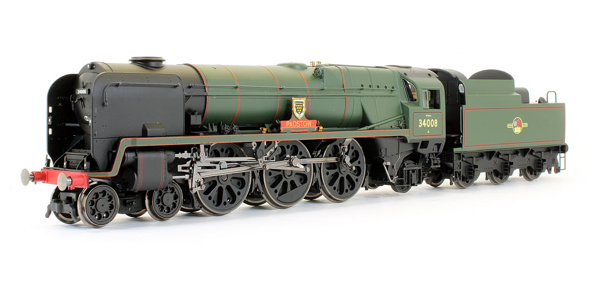 Pre-Owned R2708 BR Green 4-6-2 Rebuilt West Country 'Padstow' 34008 Steam Locomotive