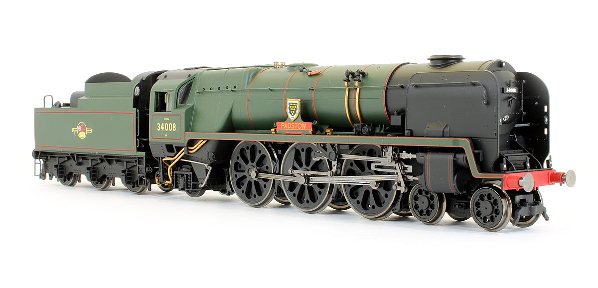 Pre-Owned R2708 BR Green 4-6-2 Rebuilt West Country 'Padstow' 34008 Steam Locomotive