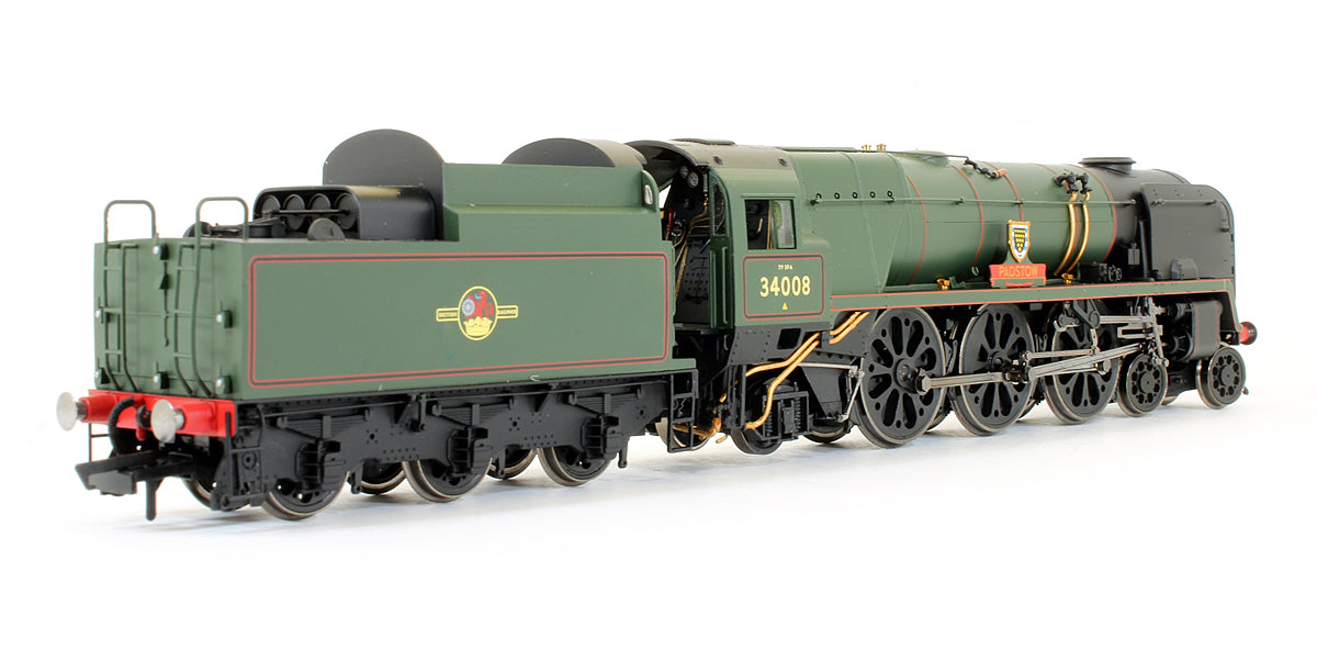 Pre-Owned R2708 BR Green 4-6-2 Rebuilt West Country 'Padstow' 34008 Steam Locomotive