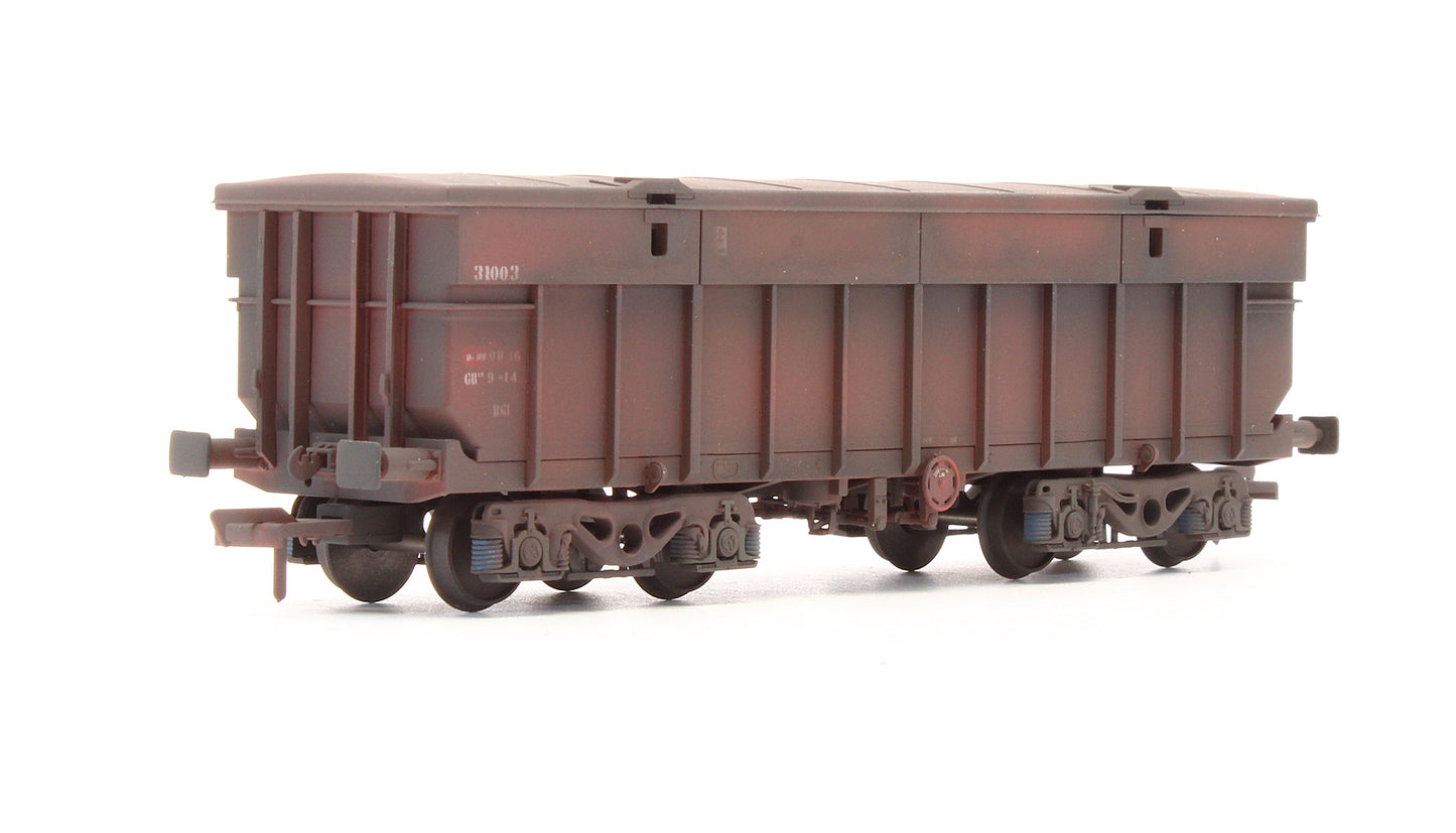 Pre-Owned IRM1020-BX-A Tara Mines Blue Bogie Ore Wagon - 31003 & 31019 - Custom Weathered