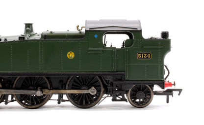 Large Prairie 5134 GWR Green Shirt Button Steam Locomotive - DCC Sound