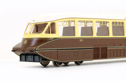 Pre-Owned 4D-011-000 Streamlined Railcar No11 Lined Chocolate and Cream GWR Monogram