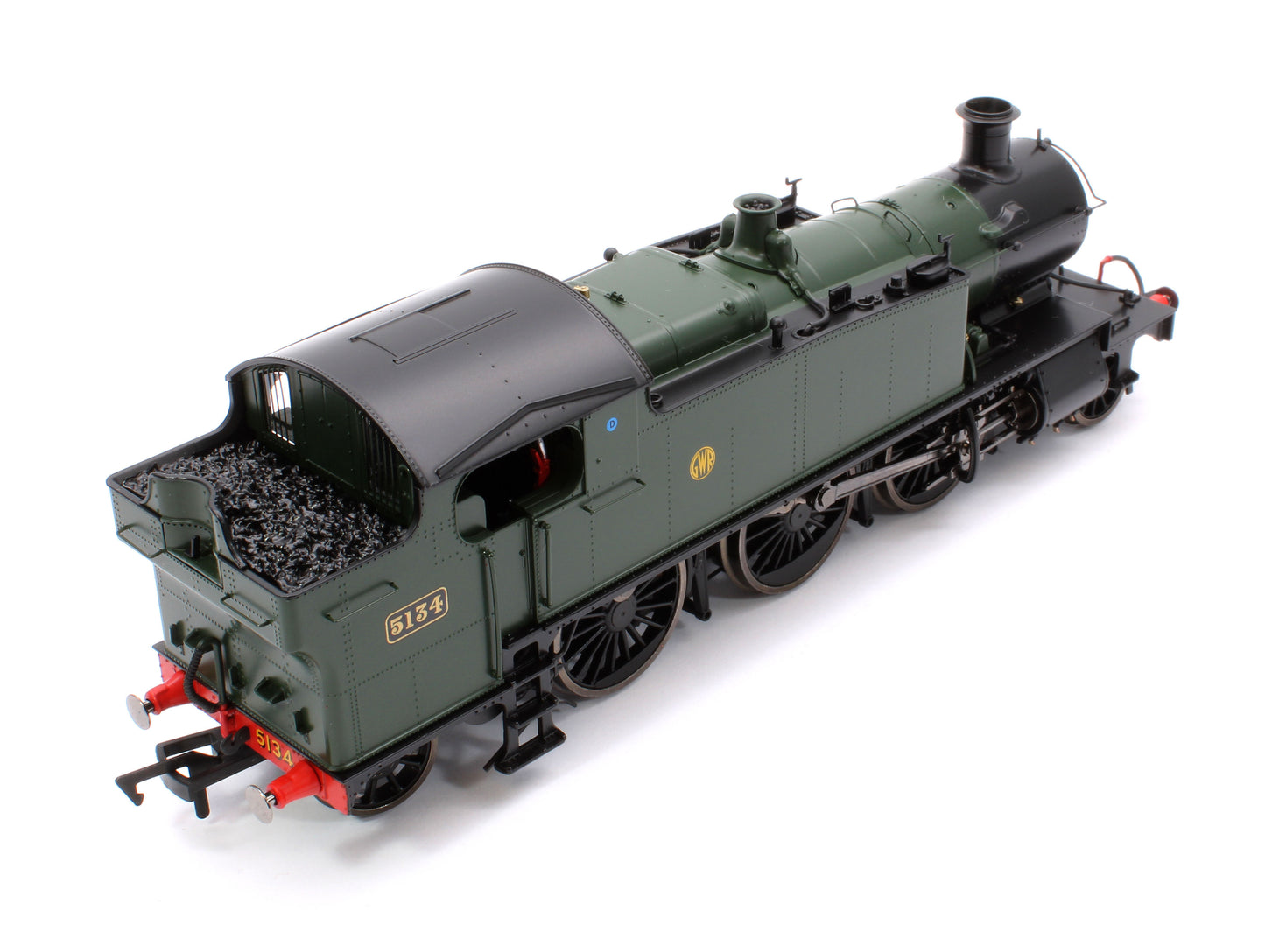 Large Prairie 5134 GWR Green Shirt Button Steam Locomotive - DCC Fitted