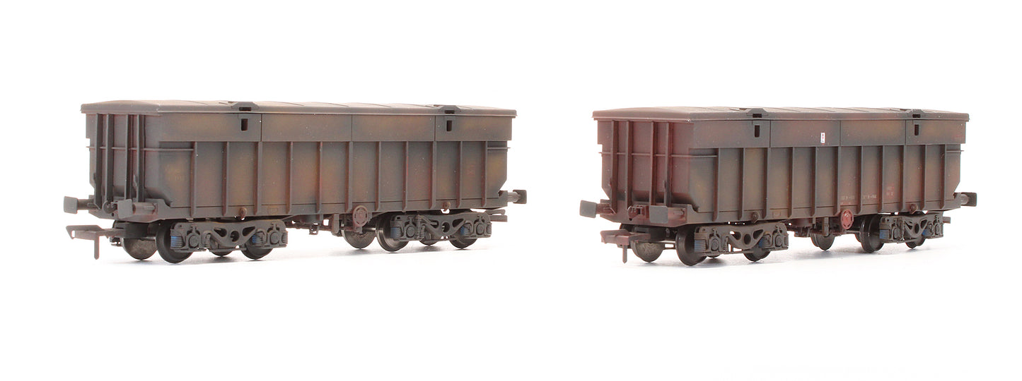 Pre-Owned IRM1021-BX-B Tara Mines Blue Bogie Ore Wagon - 31007 & 31022 - Custom Weathered