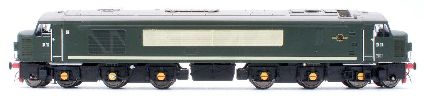 Class 45 BR Green Small Yellow Panels Split Headcode (TMC Exclusive) Diesel Locomotive - Weathered