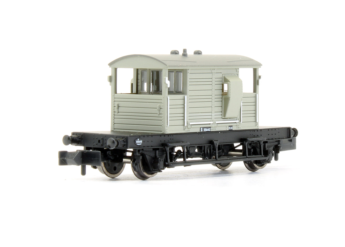 Pre-Owned SR Pill Box Brake Van BR Grey 'S 55642'