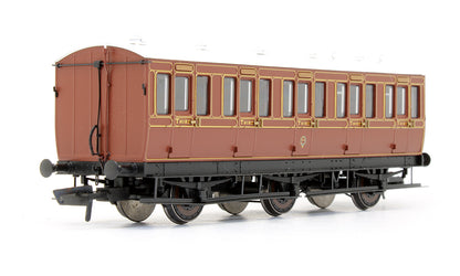 Pre-Owned Genesis Coach 6 Wheel 3rd '504' In LBSCR Umber - With Working Lighting