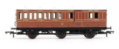 Pre-Owned Genesis Coach 6 Wheel Brake 3rd '185' In LBSCR Umber - With Working Lighting