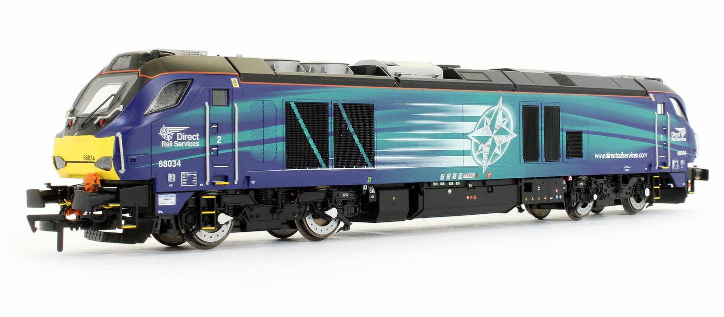 Pre-Owned 4D-022-016 Class 68 034 DRS Compass Livery Diesel Locomotive - DCC Fitted