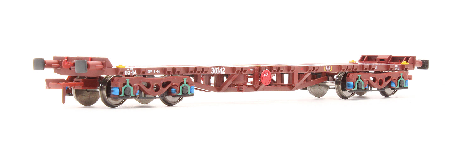 Pre-Owned IRM1050-UN CIE / IR 42ft Bogie Flat Wagons - Set of 3