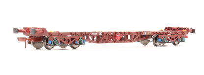 Pre-Owned IRM1050-UN CIE / IR 42ft Bogie Flat Wagons - Set of 3