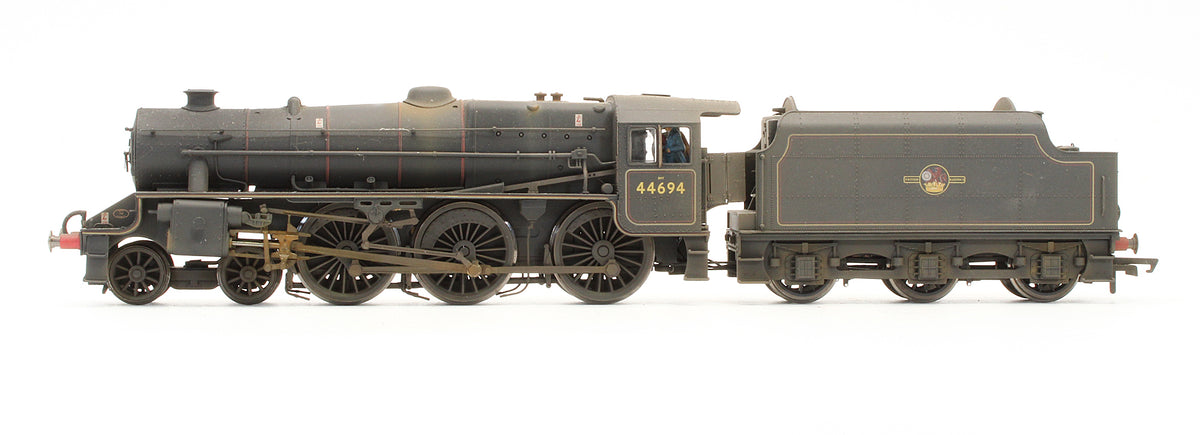 Pre-Owned BR 4-6-0 Class 5 '44694' (Lined Black) Steam Locomotive - Custom Weathered - DCC Fitted