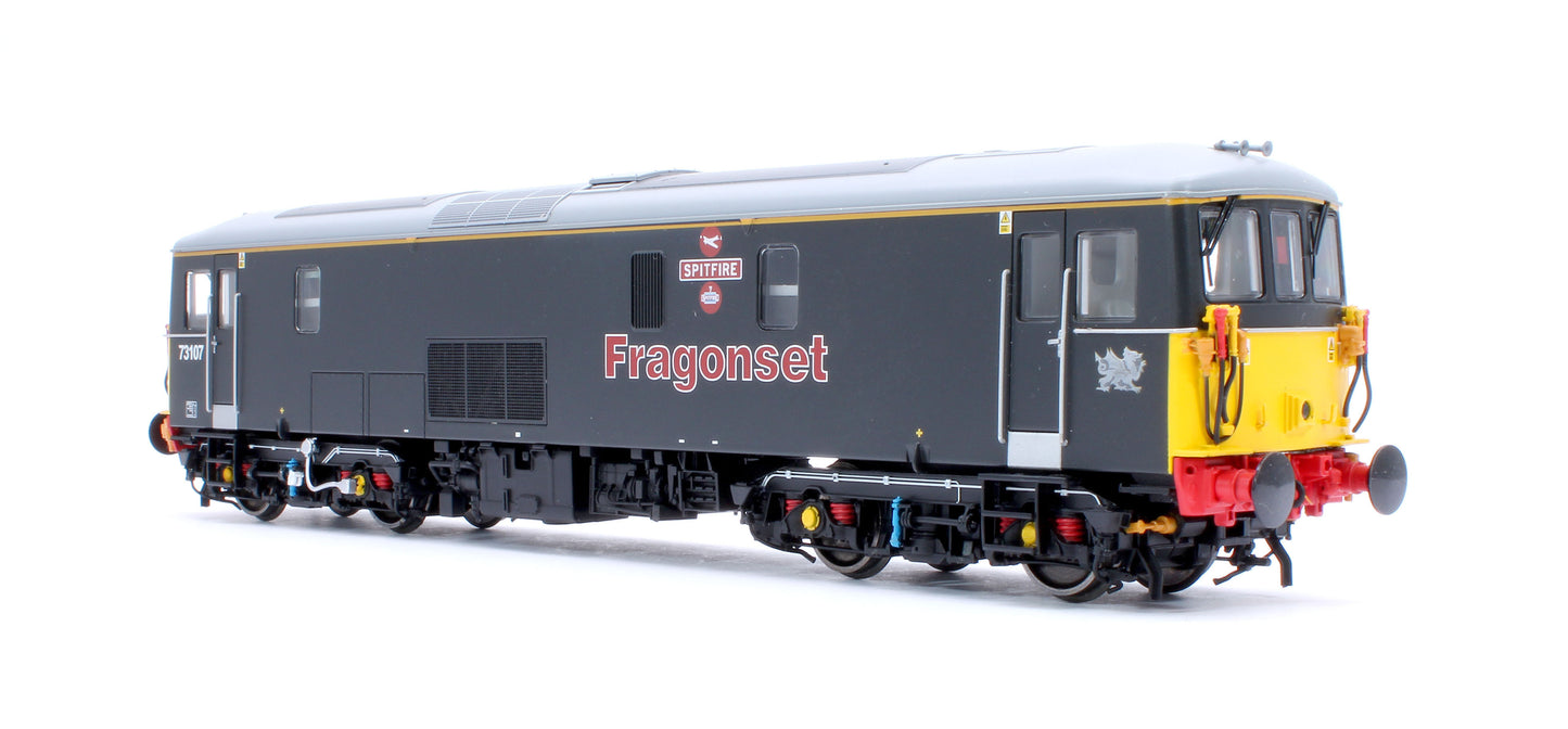 Class 73/1 73107 'Spitfire' Fragonset Black Electro-Diesel Locomotive (Exclusive Edition)