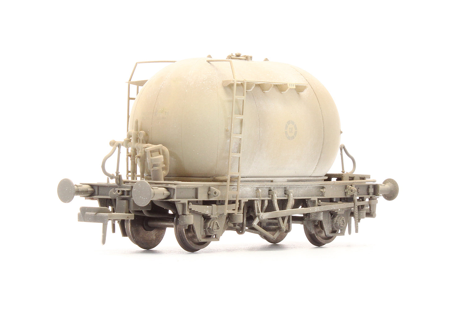 Pre-Owned IRM1012 CIE Bulk Cement Wagon - Ivory/Black - Set C - Custom Weathered