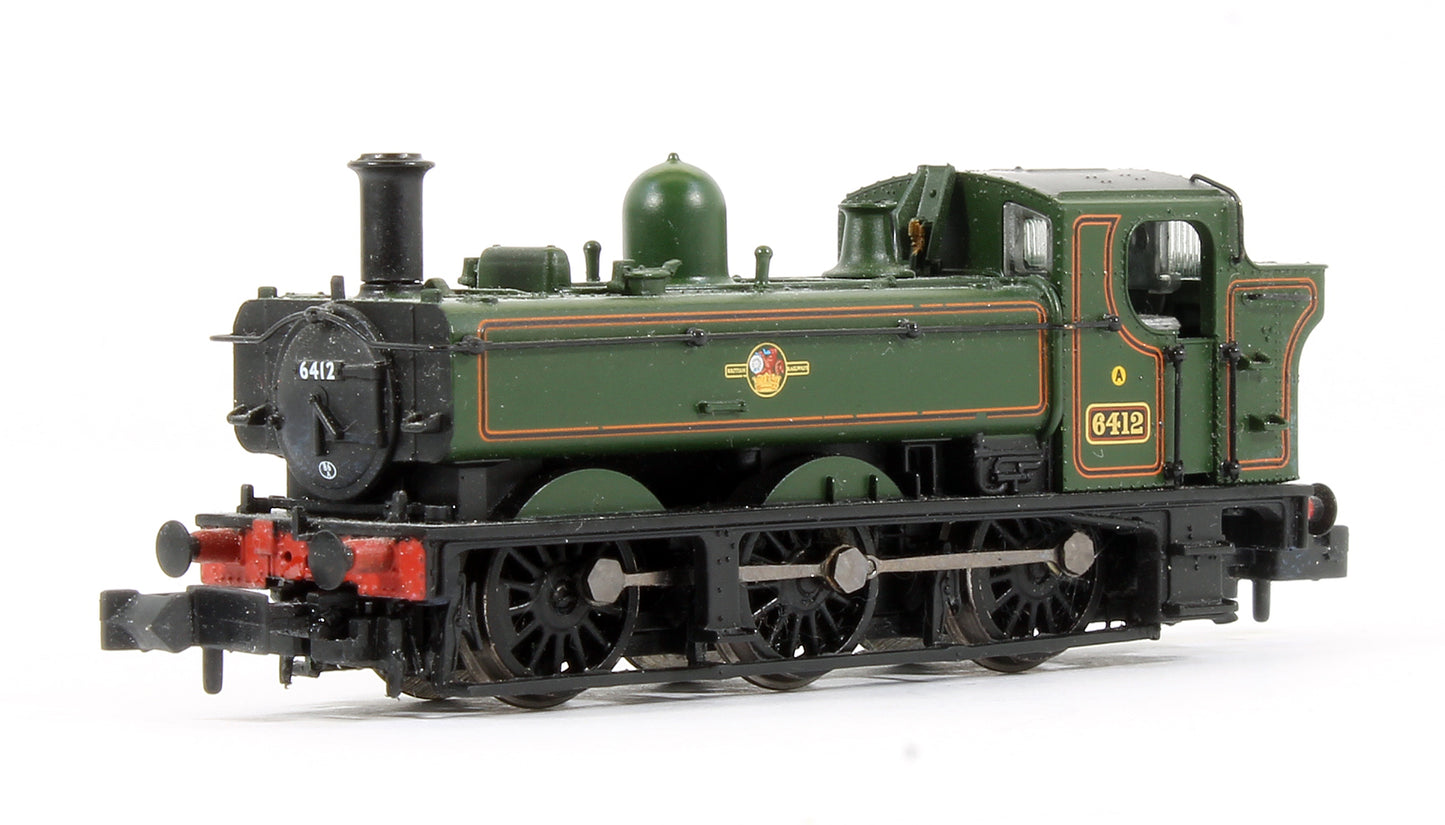 Pre-Owned 371-987 Class 64XX Pannier Tank 6412 BR Lined Green Late Crest Steam Locomotive