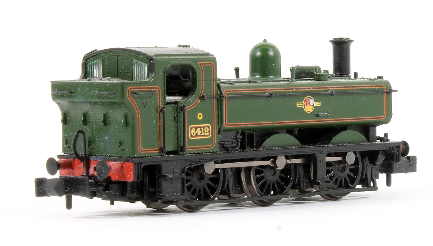 Pre-Owned 371-987 Class 64XX Pannier Tank 6412 BR Lined Green Late Crest Steam Locomotive