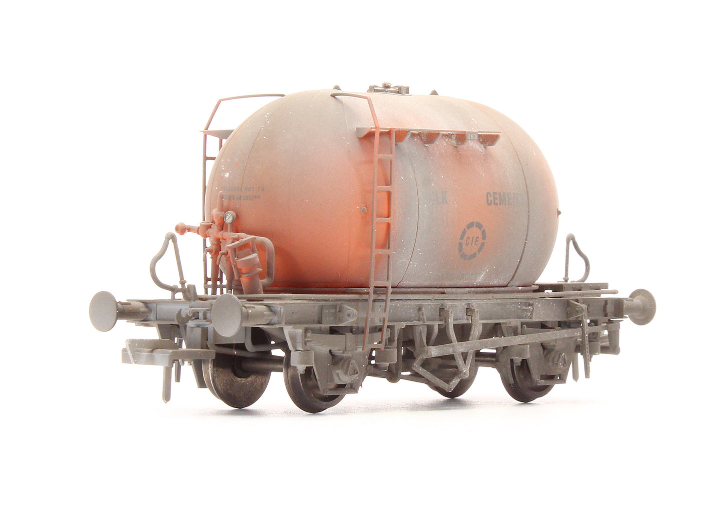 Pre-Owned IRM1014 CIE Bulk Cement Wagon - Tan/Grey - Set E - Custom Weathered