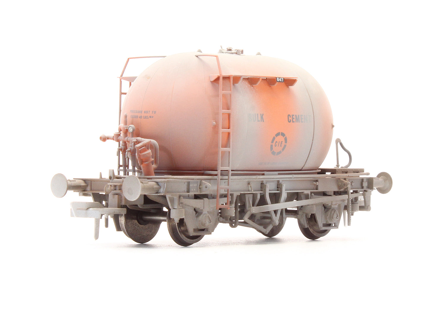 Pre-Owned IRM1014 CIE Bulk Cement Wagon - Tan/Grey - Set E - Custom Weathered