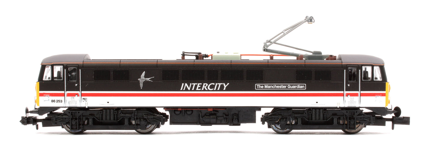 Pre-Owned Class 86 253 "The Manchester Guardian" Intercity Swallow Electric Locomotive - DCC Fitted