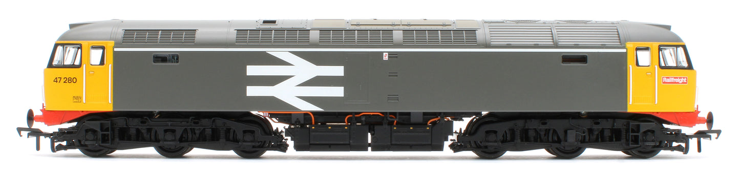 35-416 Class 47/0 47280 BR Railfreight Grey Diesel Locomotive