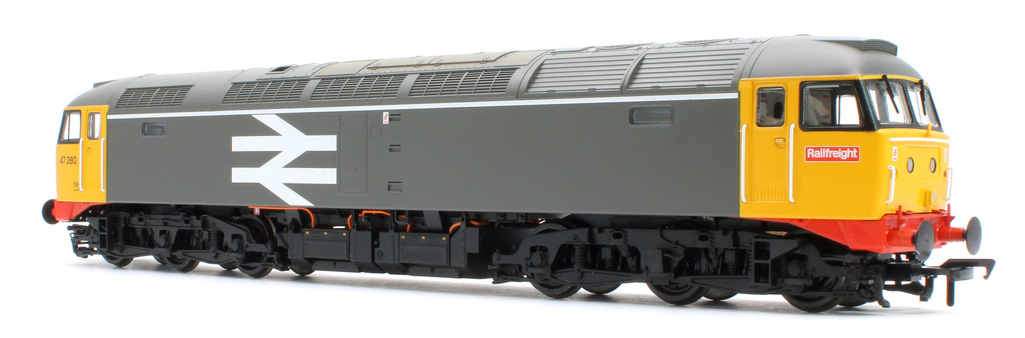 35-416 Class 47/0 47280 BR Railfreight Grey Diesel Locomotive