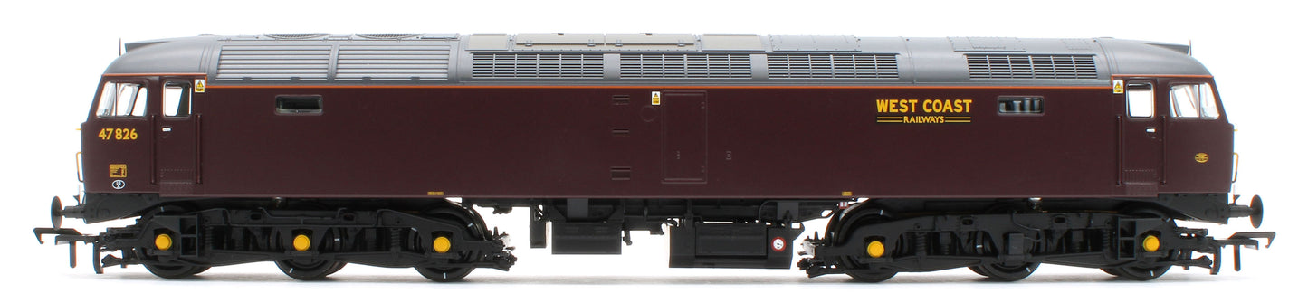 35-431SFX Class 47/4 47826 WCRC Maroon Diesel Locomotive - DCC Sound Deluxe