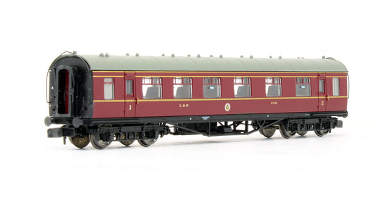 Pre-Owned Stanier Vestibule Composite 1st / 3rd LMS Crimson Lake '9755'