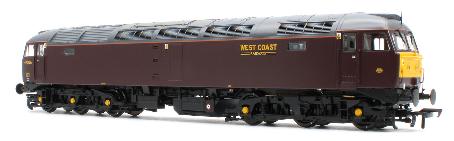 35-431 Class 47/4 47826 WCRC Maroon Diesel Locomotive
