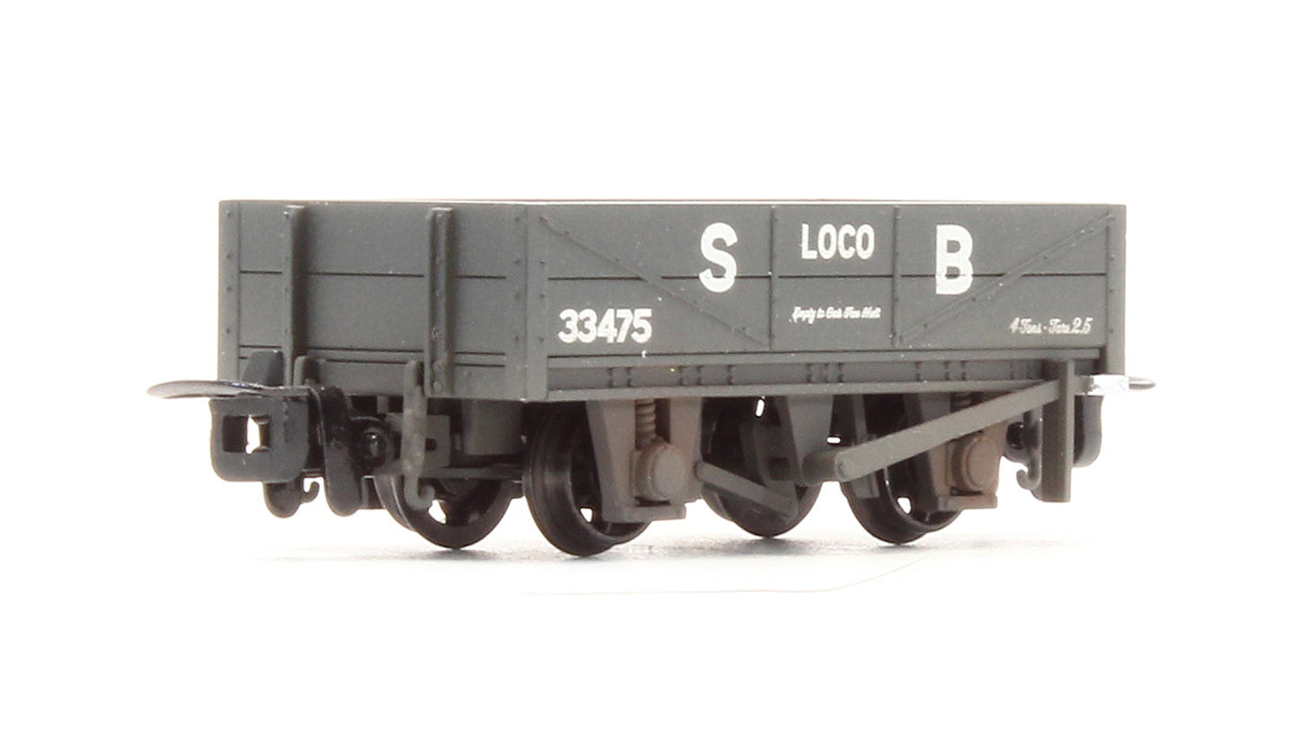 Pre-Owned Rnad Rebuilt Open Wagon Statfold Barn Railway Grey - Custom Weathered