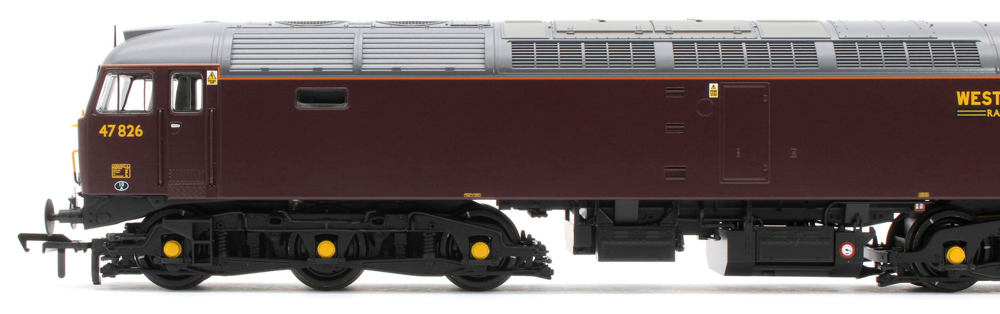 35-431SF Class 47/4 47826 WCRC Maroon Diesel Locomotive - DCC Sound