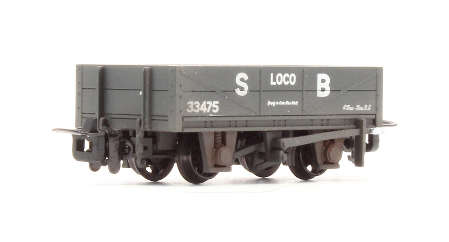 Pre-Owned Rnad Rebuilt Open Wagon Statfold Barn Railway Grey - Custom Weathered