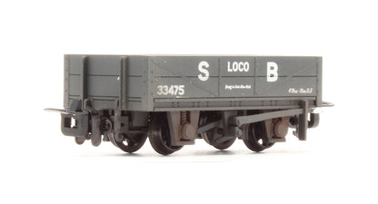 Pre-Owned Rnad Rebuilt Open Wagon Statfold Barn Railway Grey - Custom Weathered